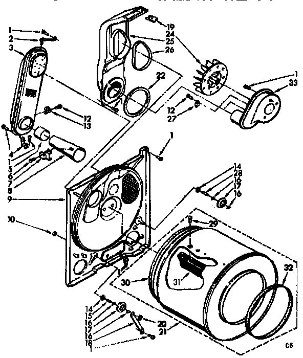 Kenmore 1107743012B bulkhead assembly diagram