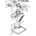 Sears 11077450410 top and console assembly diagram