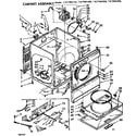 Sears 11077461600 cabinet assembly diagram