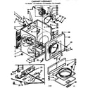 Sears 11077520600 cabinet assembly diagram