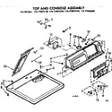 Sears 11077562400 top and console asm diagram