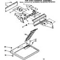 Kenmore 11077677110 top and console assembly diagram