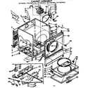 Kenmore 11077677110 cabinet assembly diagram