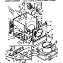 Sears 11077885100 cabinet assembly diagram