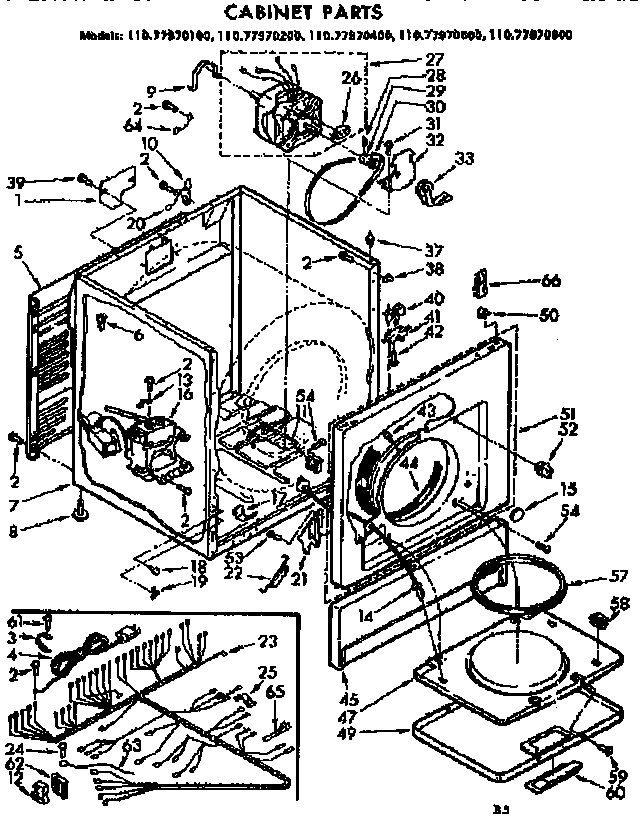 Sears 11077970600 cabinet parts diagram