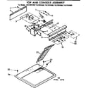 Sears 11077974400 top and console assembly diagram