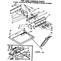 Sears 11077974820 top and console assembly diagram