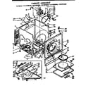 Kenmore 11077975600 cabinet assembly diagram