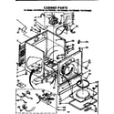 Kenmore 11077975220 cabinet parts diagram