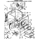 Kenmore 11077975830 cabinet parts diagram