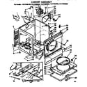 Kenmore 11077980600 cabinet assembly diagram