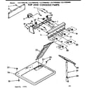 Sears 11077995600 top and console parts diagram