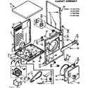 Kenmore 11078412200 cabinet assembly diagram