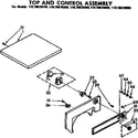 Kenmore 11078870600 top & control asm diagram