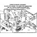 Kenmore 11079496400 349831 burner assembly 50 hz. diagram
