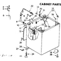 Kenmore 11081080200 cabinet parts diagram