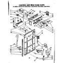 Kenmore 11081167810 control and rear panel parts diagram