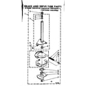 Kenmore 11081167810 brake and drive tube parts diagram