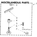 Kenmore 11081167220 miscellaneous parts diagram