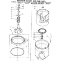 Kenmore 11081275210 agitator basket and tub parts diagram