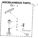 Kenmore 11081275210 miscellaneous parts diagram