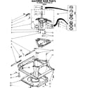 Kenmore 11081310110 machine base parts diagram