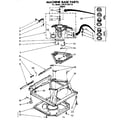 Kenmore 11081320110 machine base parts diagram