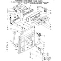 Kenmore 11081361200 controls and rear panel parts diagram