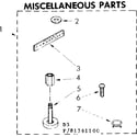 Kenmore 11081361200 miscellaneous parts diagram
