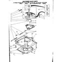 Kenmore 11081361200 machine base parts diagram