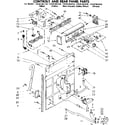 Kenmore 11081361210 control and rear panel parts diagram