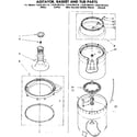 Kenmore 11081361210 agitator basket and tub parts diagram