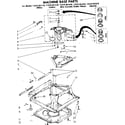 Kenmore 11081361210 machine base parts diagram