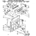 Kenmore 11081361420 controls and rear panel parts diagram