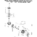 Kenmore 11081446820 brake clutch gearcase motor & pump parts diagram