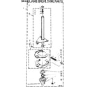 Kenmore 11081446820 brake and drive tube parts diagram