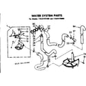 Kenmore 11081475400 water system parts diagram