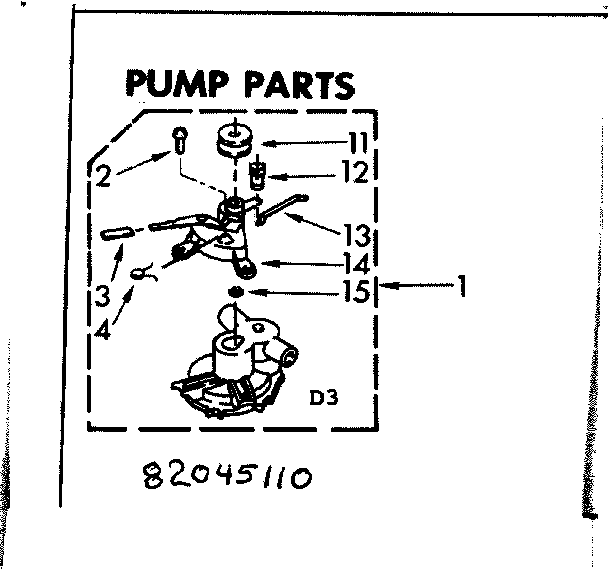Kenmore 11083045110 pump parts diagram