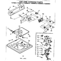 Kenmore 11082050810 top and console parts diagram