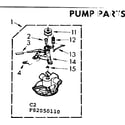 Kenmore 11082050810 pump parts diagram
