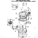 Kenmore 11082050810 tub and basket parts diagram