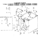 Kenmore 11082060600 cabinet parts diagram