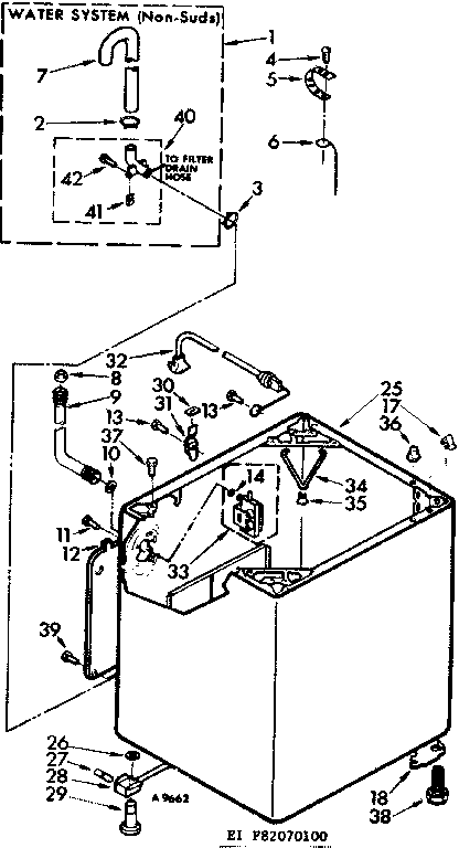 Kenmore 11083070200 cabinet parts diagram