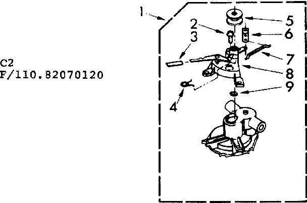 Kenmore 11082070420 pump parts diagram