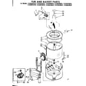 Kenmore 11082070120 tub and basket parts diagram