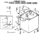 Kenmore 11082070120 cabinet parts diagram