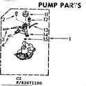 Kenmore 11082071100 pump parts diagram