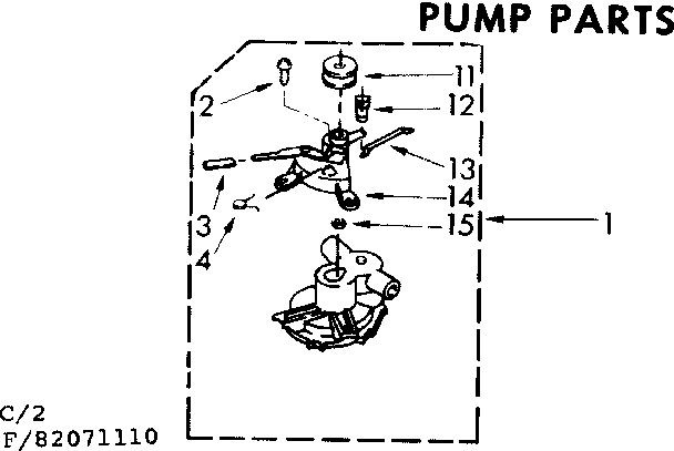 Kenmore 11082071810 pump parts diagram