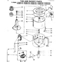Kenmore 11083071610 tub and basket parts diagram