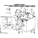 Kenmore 11083072410 cabinet parts diagram